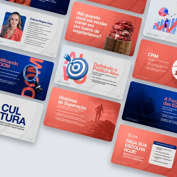DOM Consultoria: apresentação criado pela Contém Design