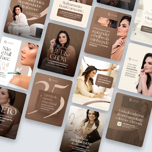 Carla: artes para redes sociais criado pela Contém Design