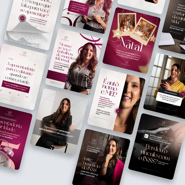 Dayany: artes para redes sociais criado pela Contém Design