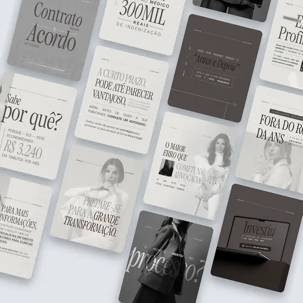 Giovanna Trad: artes para redes sociais criado pela Contém Design